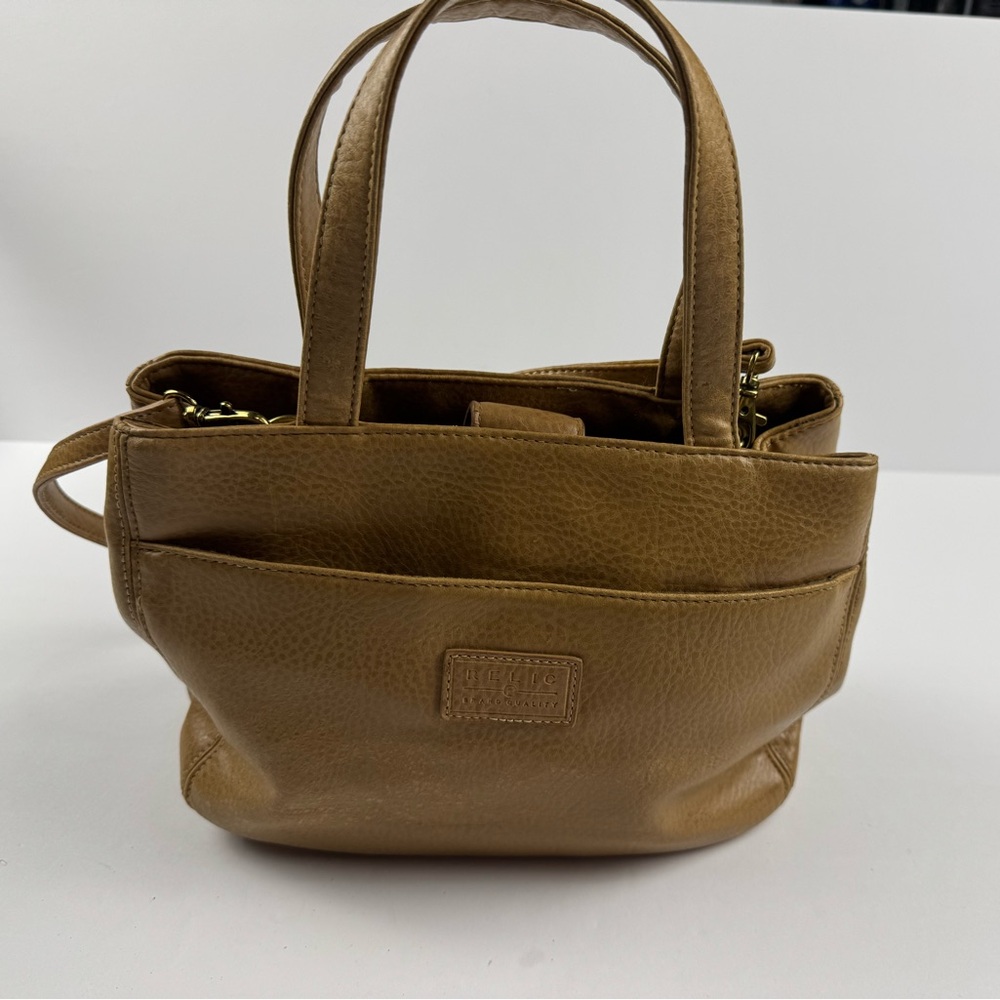 Relic Tan Tote Bag with lots of pockets